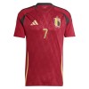 Camiseta de fútbol Bélgica De Bruyne 7 Primera Equipación Euro 2024 - Hombre